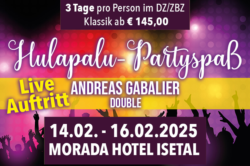 Hulapalu-Partyspaß mit Andreas Gabalier Double